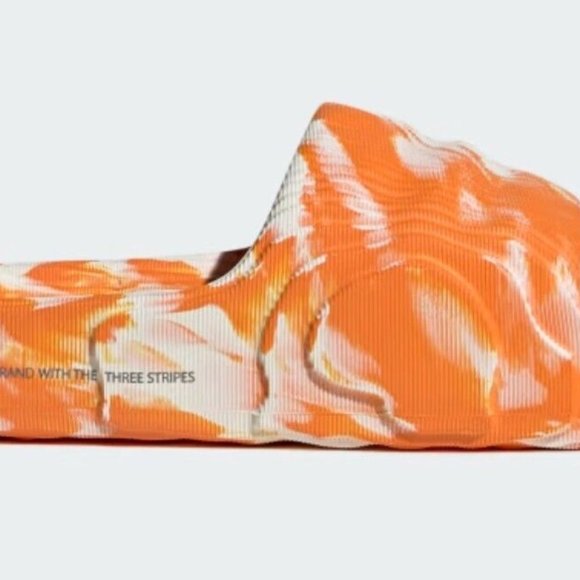 ADIDAS ADILETTE 22 SLIDES Sandals - Orange/Off White - IE7724 - Men\'s Size 11 main image 4